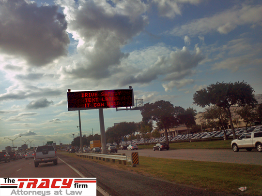 Applaud to The Texas Department of Transportation, TxDOT Signs To Regularly Display Traffic Death Numbers to aware general public about the dangers of distracted driving and aggressive driving to help people be aware of vehicle safety issues and motivate to drive safe. Picture: Observed at Texas State Highway 183
